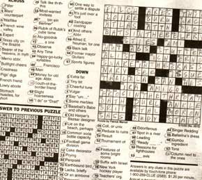 a first: i finished today(monday)'s crossword